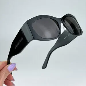 Balenciaga BB0329S 003 BRAND NEW Sunglasses Black Grey Geometric Unisex Balenciaga | Accessories | Brand New Balenciaga Bb329s 003  main image 3